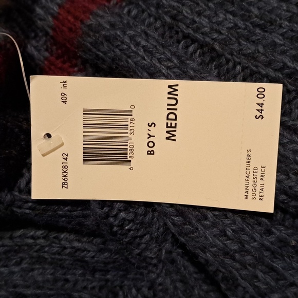 Calvin Klein Jeans boys medium sweater, bulky loose fitting, dark blue - Picture 4 of 5